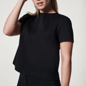Spanx The Perfect Tee Crewneck with back zipper